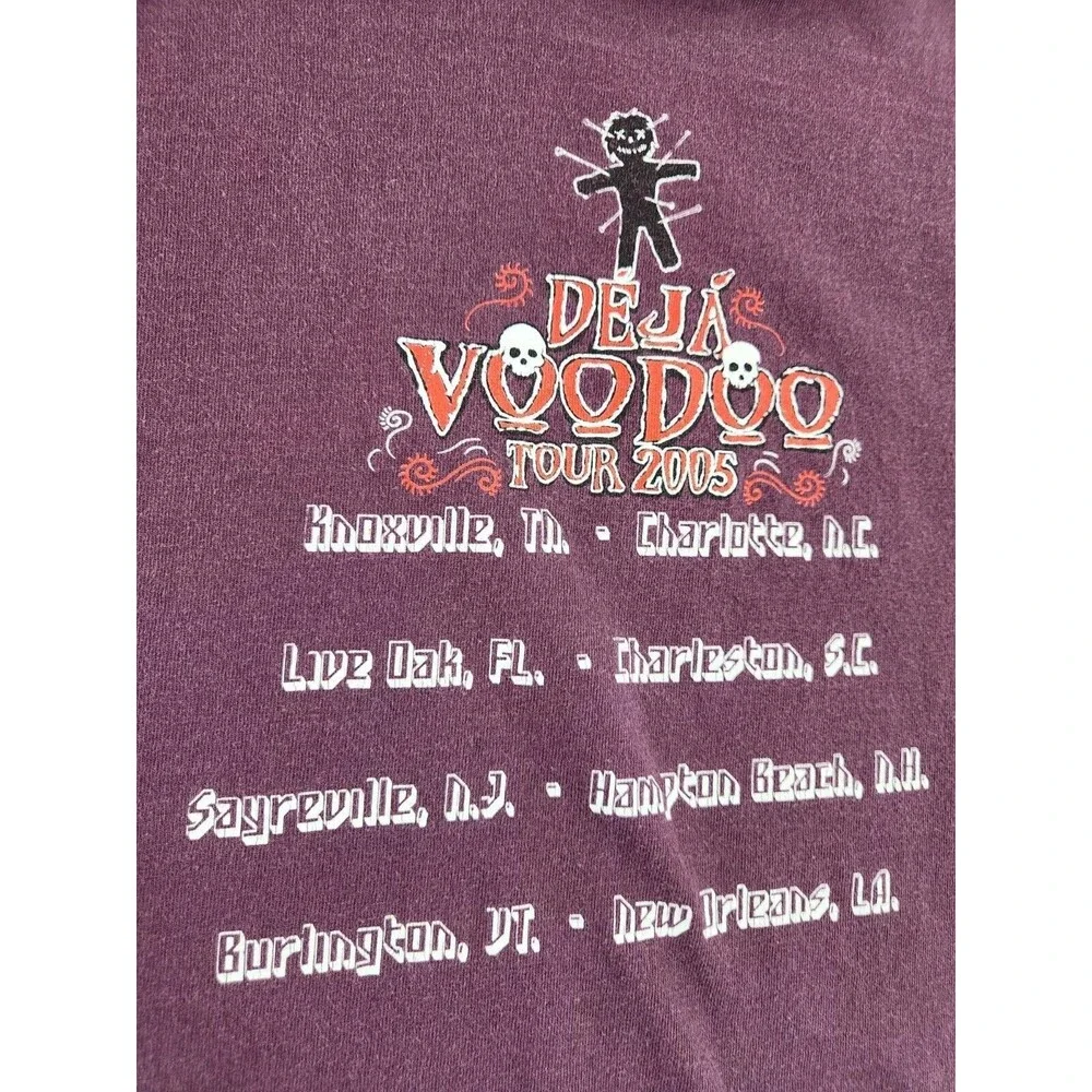 Vintage Gov't Mule Tour 2005‎ Concert T-shirt Purple Deja Voodoo Size Medium